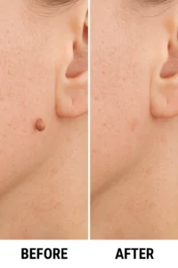Skin tags removal Hampstead Heath before and after