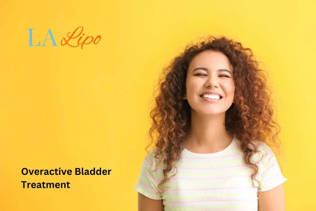 woman smiling about overactive bladder treatment Hampstead Heath solutions